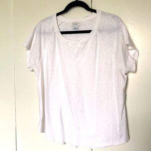 Liz Claiborne Weekend Top in White Size XL